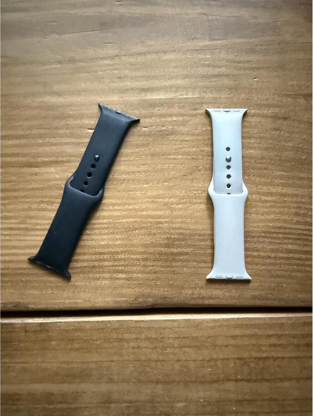 Apple Watch Sport Band 41/42mm Black and White S/M Size Silicone Bands